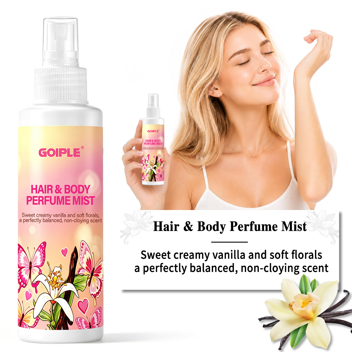 Perfume Light Fragrance - Hair & Body Perfume Mist Body