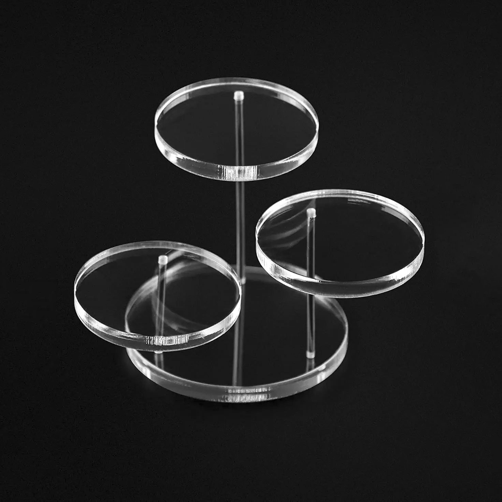 Perfume Fragrance Holder - Transparent Acrylic Multi-Layer Square Display Stand