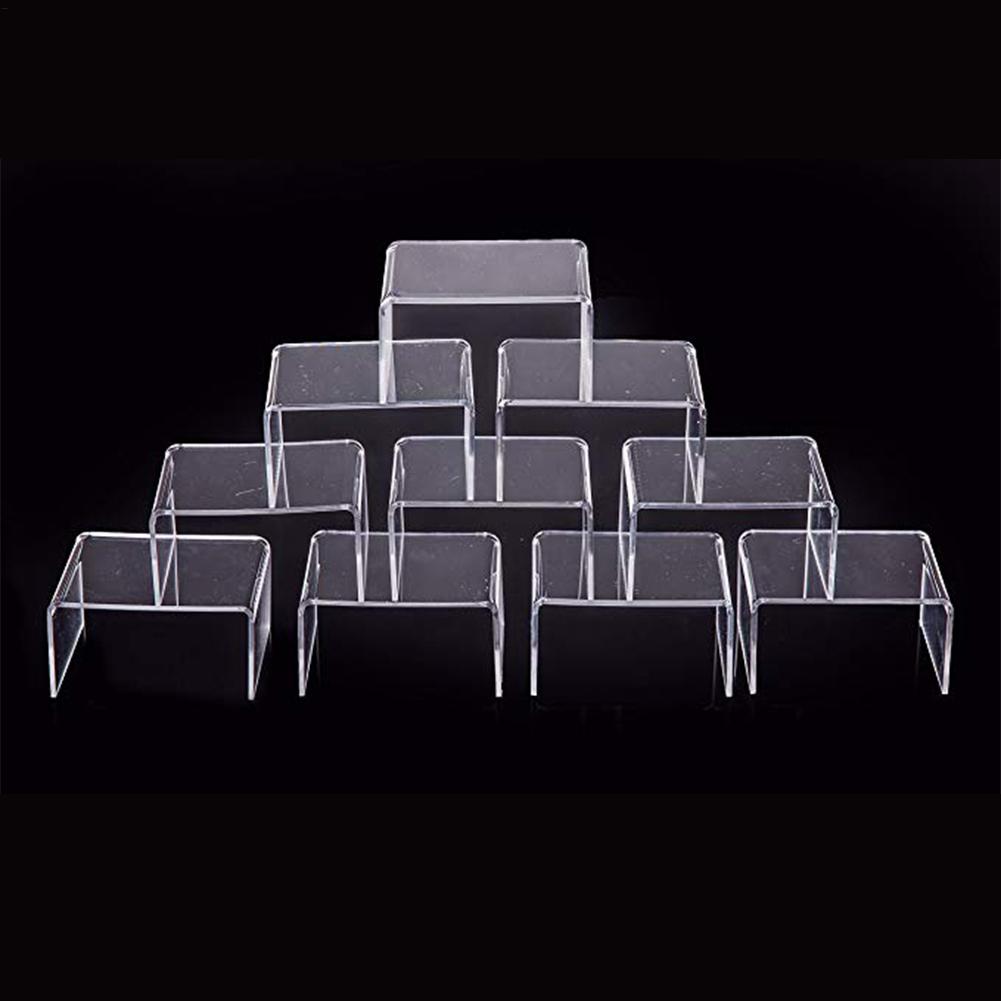 Perfume Fragrance Holder - Display Riser Stackable Storage Bins Clear