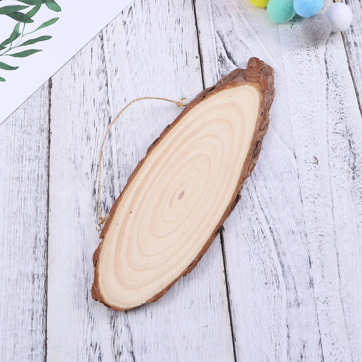 Wooden Slices 26x7x1cm Double  - Oud Wood Chip ulasan dan harga