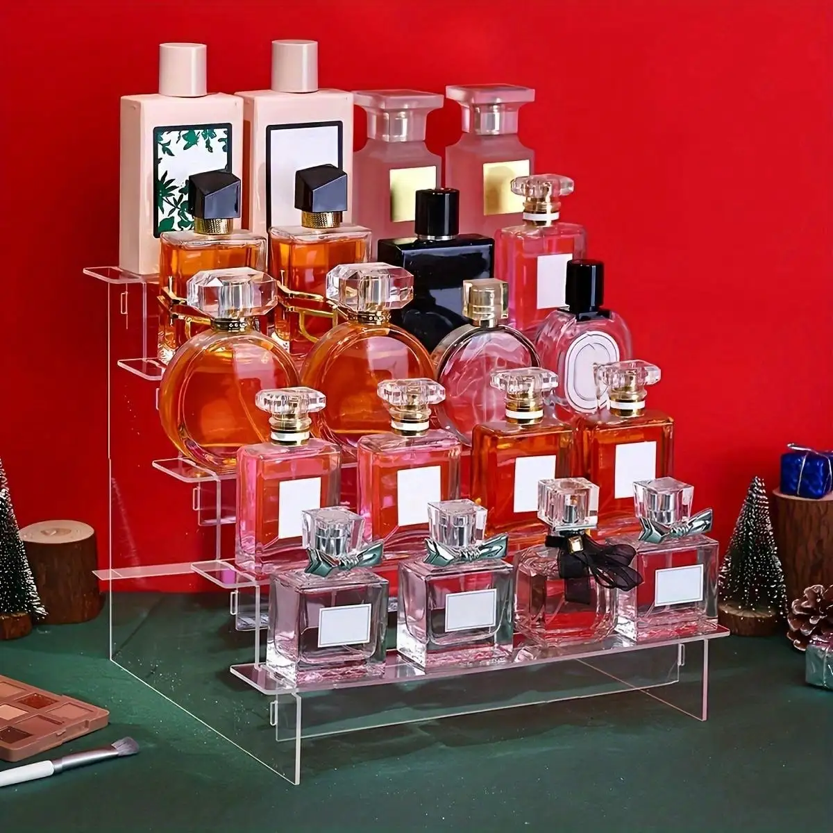 Acrylic Display Risers Perfume - Perfume Fragrance Holder ulasan dan harga