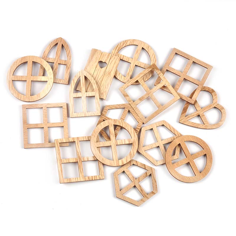 25Pcs 30-45mm Round/Heart/Hexa - Oud Wood Chip ulasan dan harga