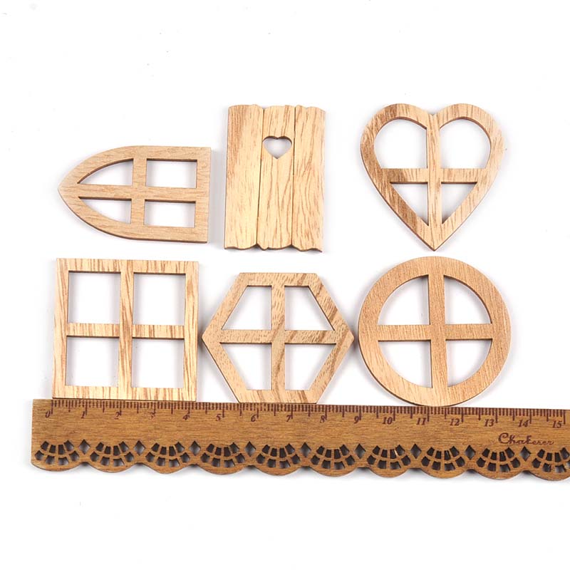25Pcs 30-45mm Round/Heart/Hexa - Oud Wood Chip ulasan dan harga