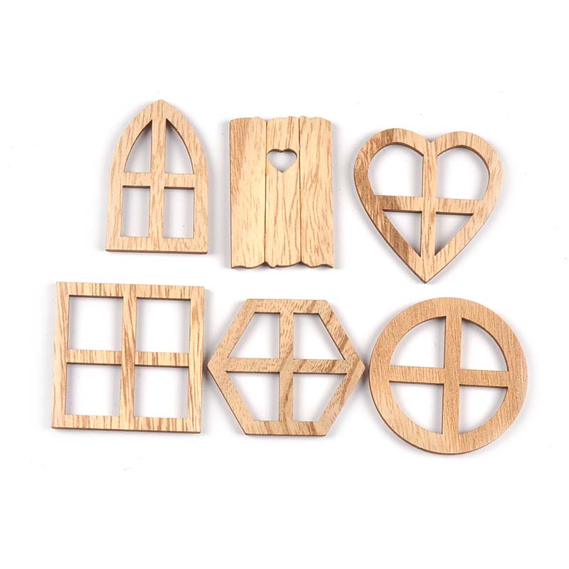 25Pcs 30-45mm Round/Heart/Hexa - Oud Wood Chip ulasan dan harga