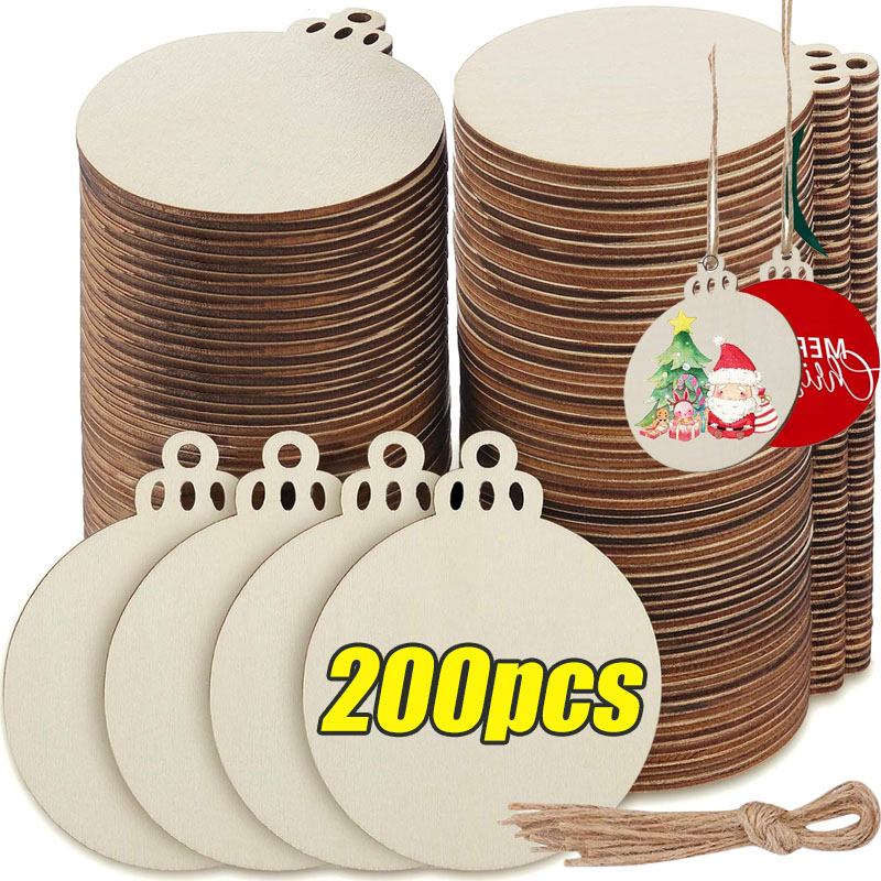 DIY Wooden Christmas Ball Deco - Oud Wood Chip ulasan dan harga