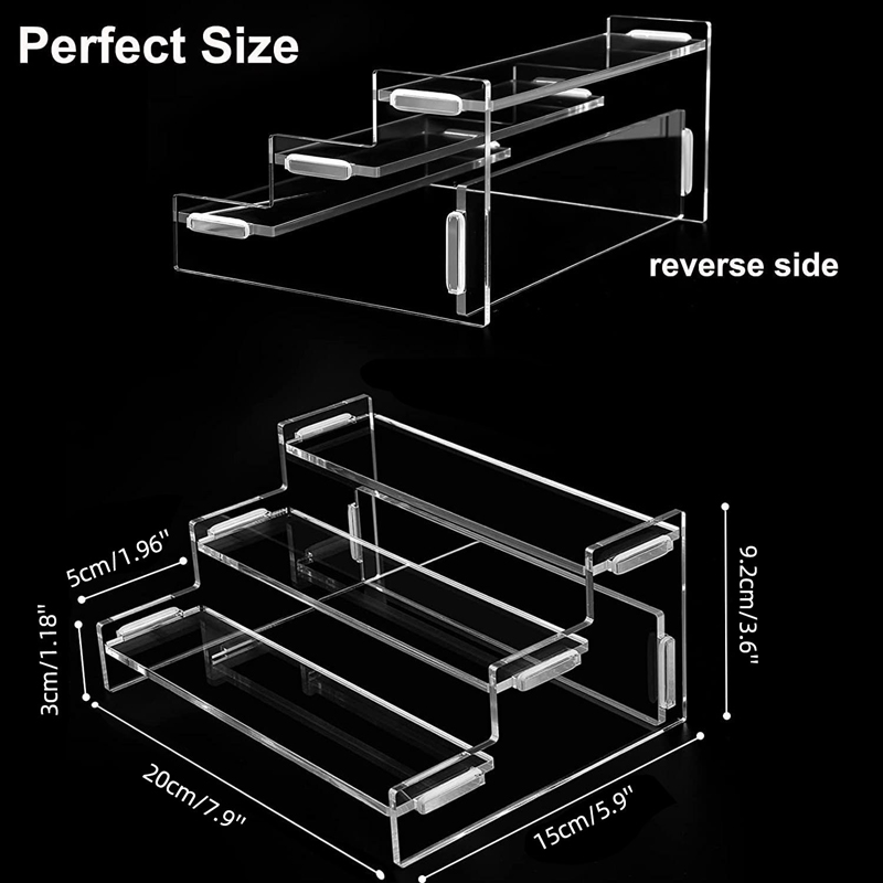 3 Tier Acrylic Display Stand D - Perfume Fragrance Holder ulasan dan harga