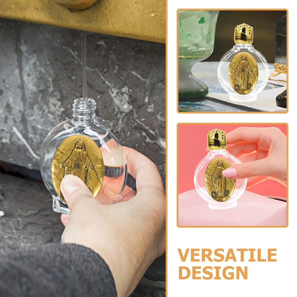 2Pcs Glass Catholic Holy Water - Perfume Travel Set ulasan dan harga