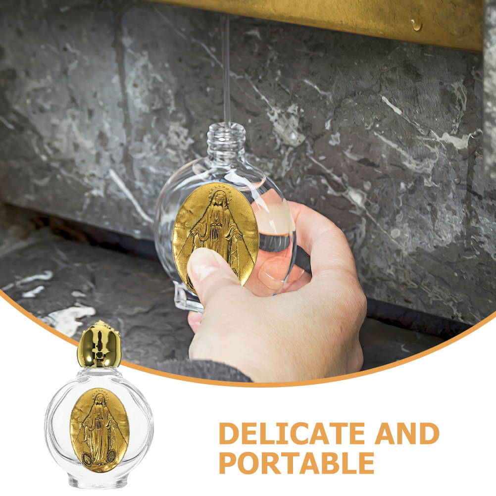 2Pcs Glass Catholic Holy Water - Perfume Travel Set ulasan dan harga