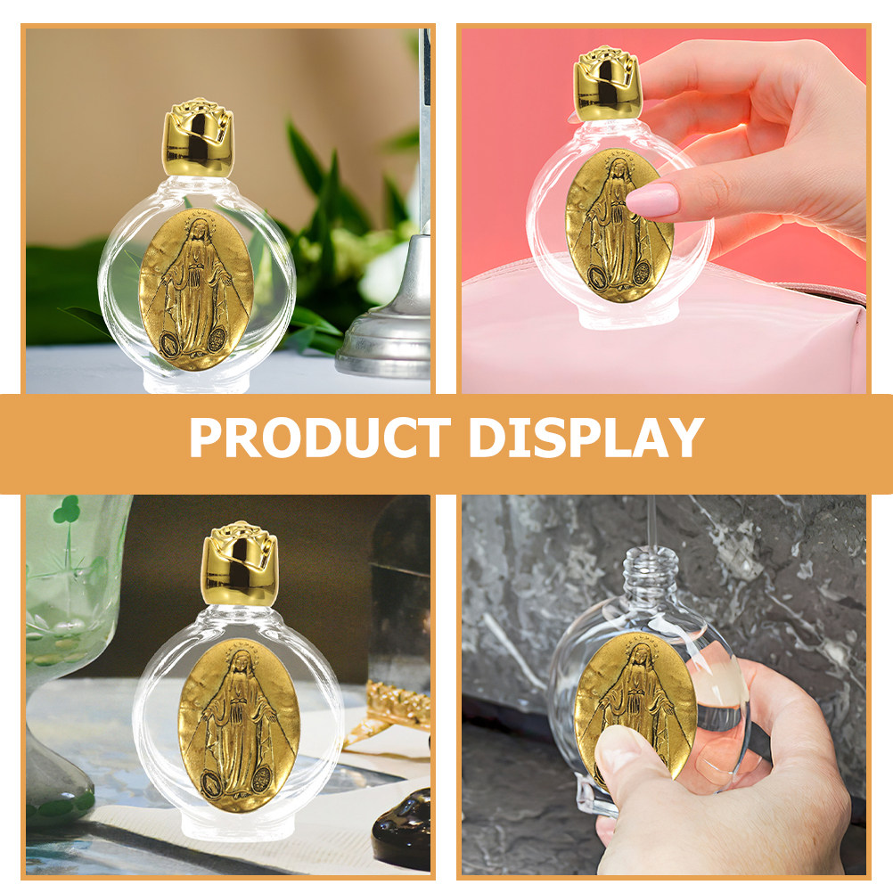 2Pcs Glass Catholic Holy Water - Perfume Travel Set ulasan dan harga