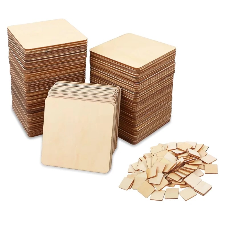 1-10cm Unfinished Blank Wood S - Oud Wood Chip ulasan dan harga