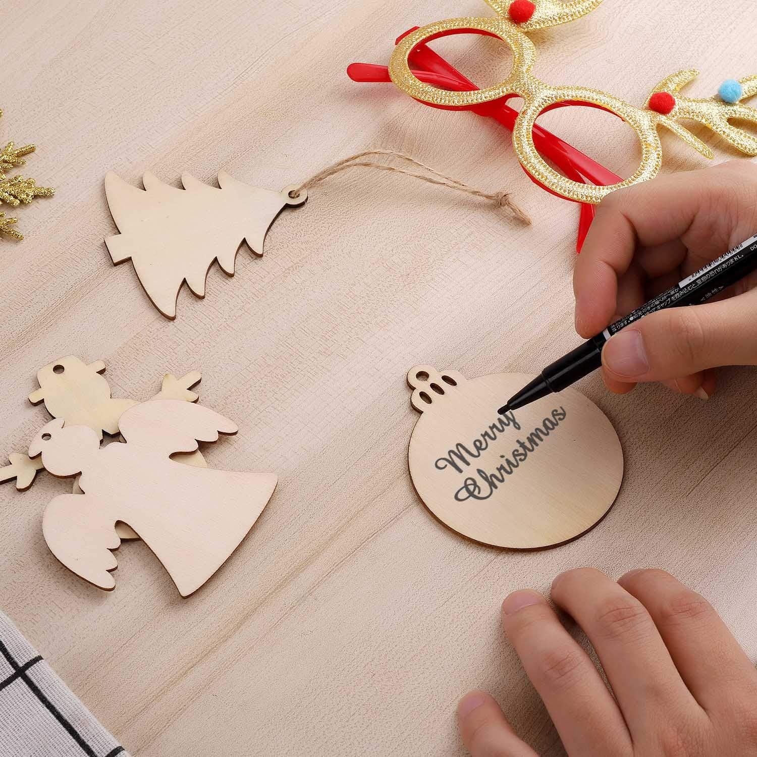 DIY Wooden Christmas Ball Deco - Oud Wood Chip ulasan dan harga